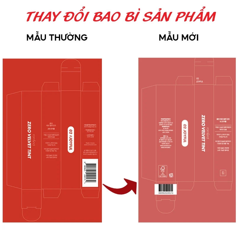 Son Romand Zero Velvet Tint-hàn
