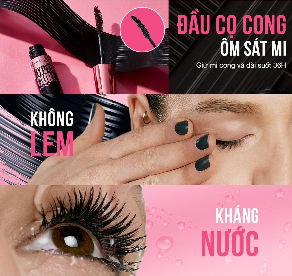 Mascara Maybelline - MÀU HỒNG-usa