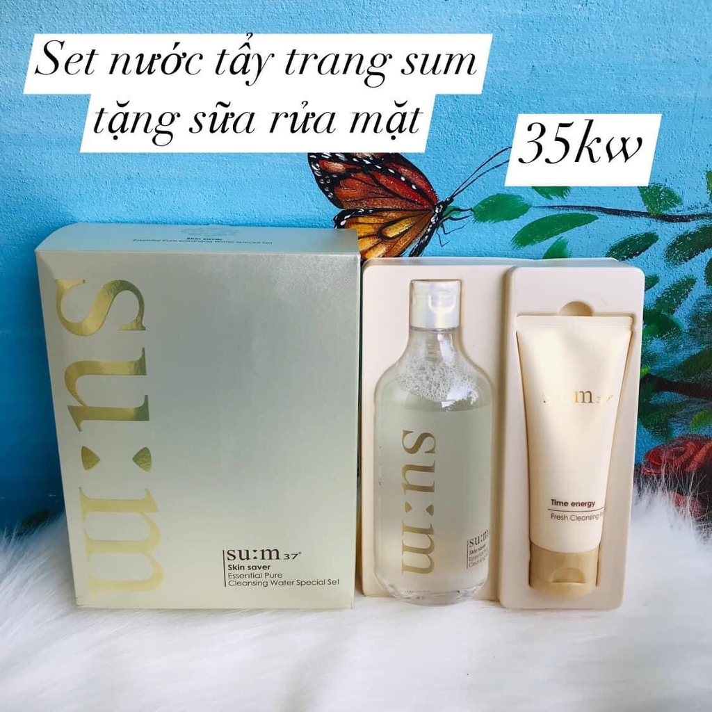 SET  TẨY TRANG SU:M 37 3 TRONG 1 SIÊU SẠCH - SIÊU SANG-hàn