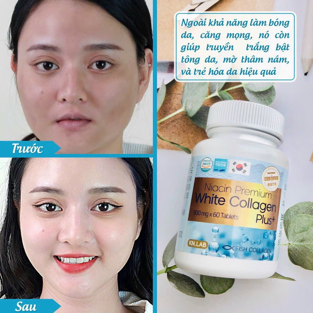 Viên uống Trắng Da Collagen Kn.Lab 60 viên (100ea)-hàn