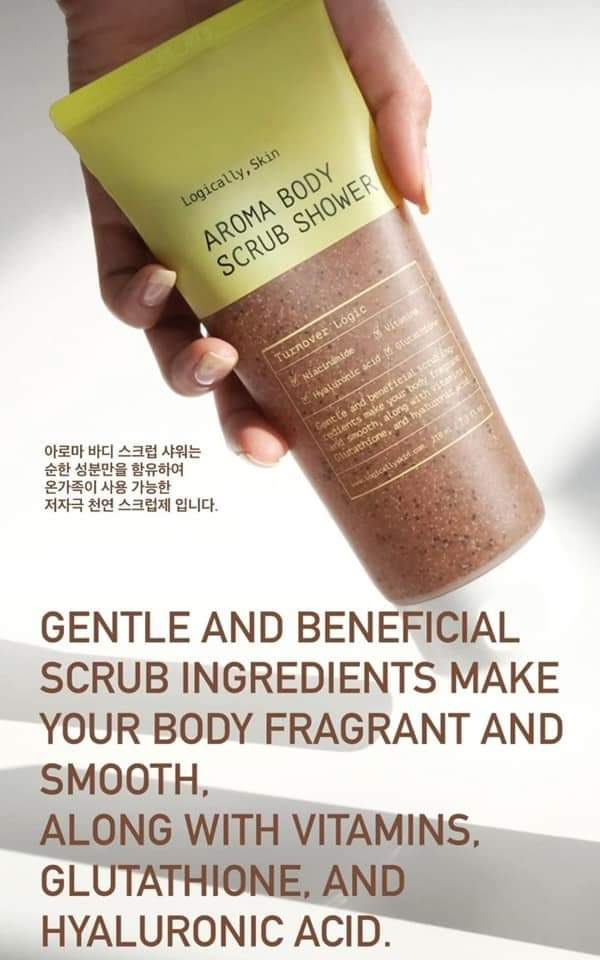 Sữa tắm nước hoa tẩy da chết Aroma body Scrub Shower-hàn