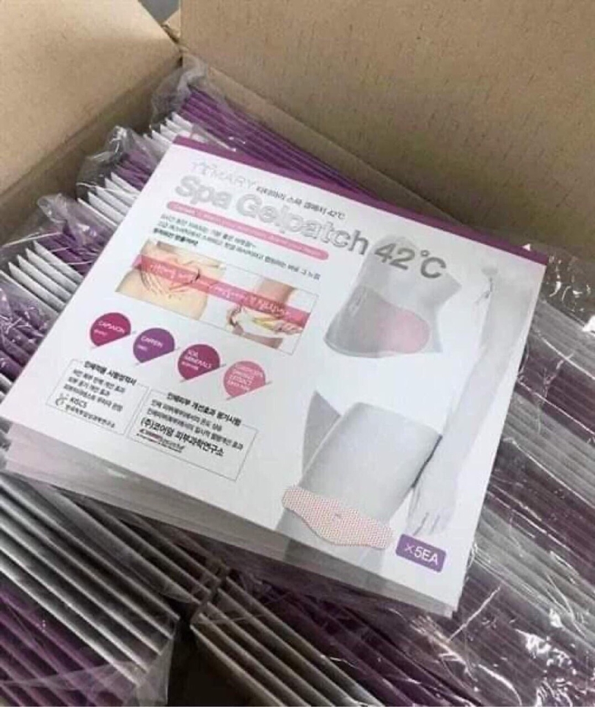 Miếng Dán Tan Mỡ Bụng #Spa_Gelpatch 42°C   1 bịch 5 miếng-hàn