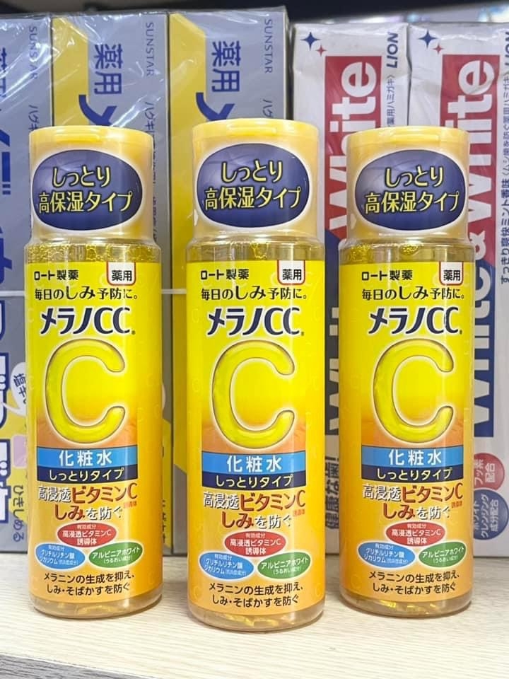 Nước Hoa Hồng Mentholatum Melano CC Rohto dưỡng trắng da ngừa thâm nám Nhật bản