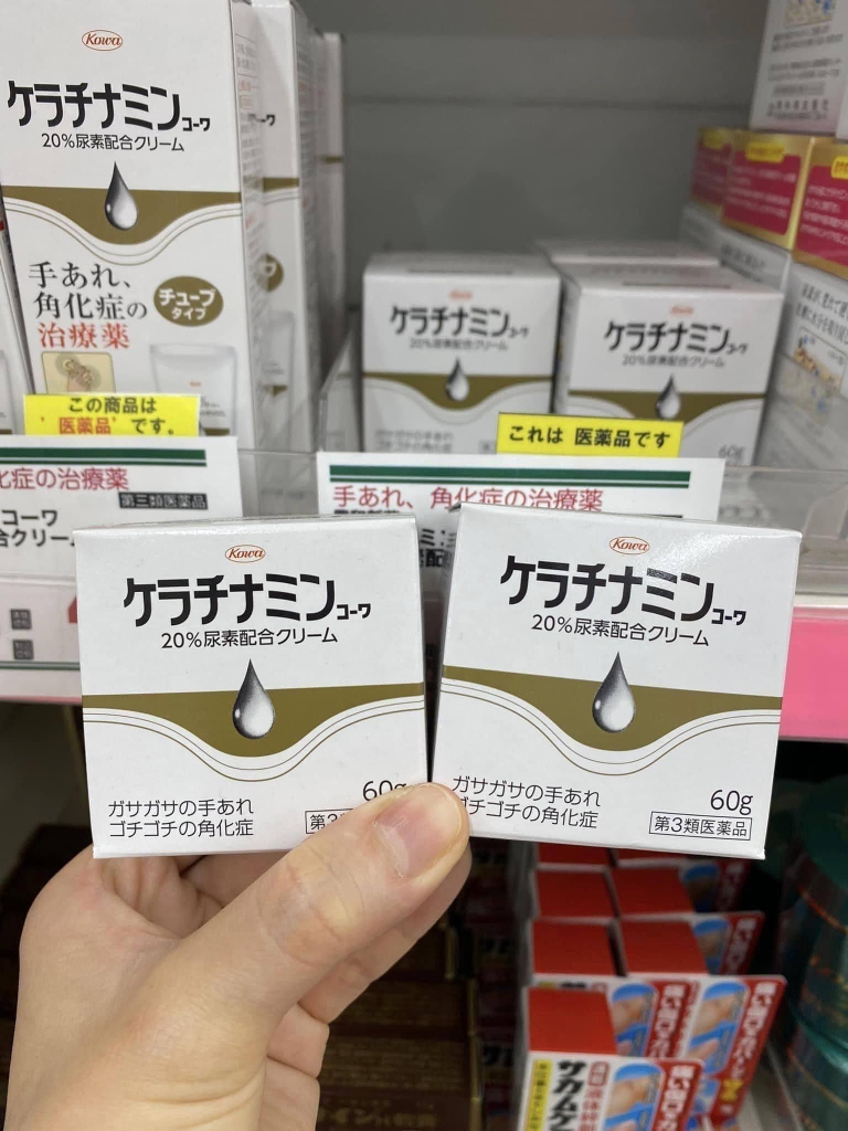 Kem trị á sừng Keratinamin Kowa Cream giảm nứt nẻ, khô ráp Nhật Bản