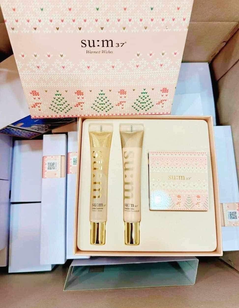 Bộ Kem Lót Và Kem Nền Su:m37 LosecSumma Make Up Special Set-hàn