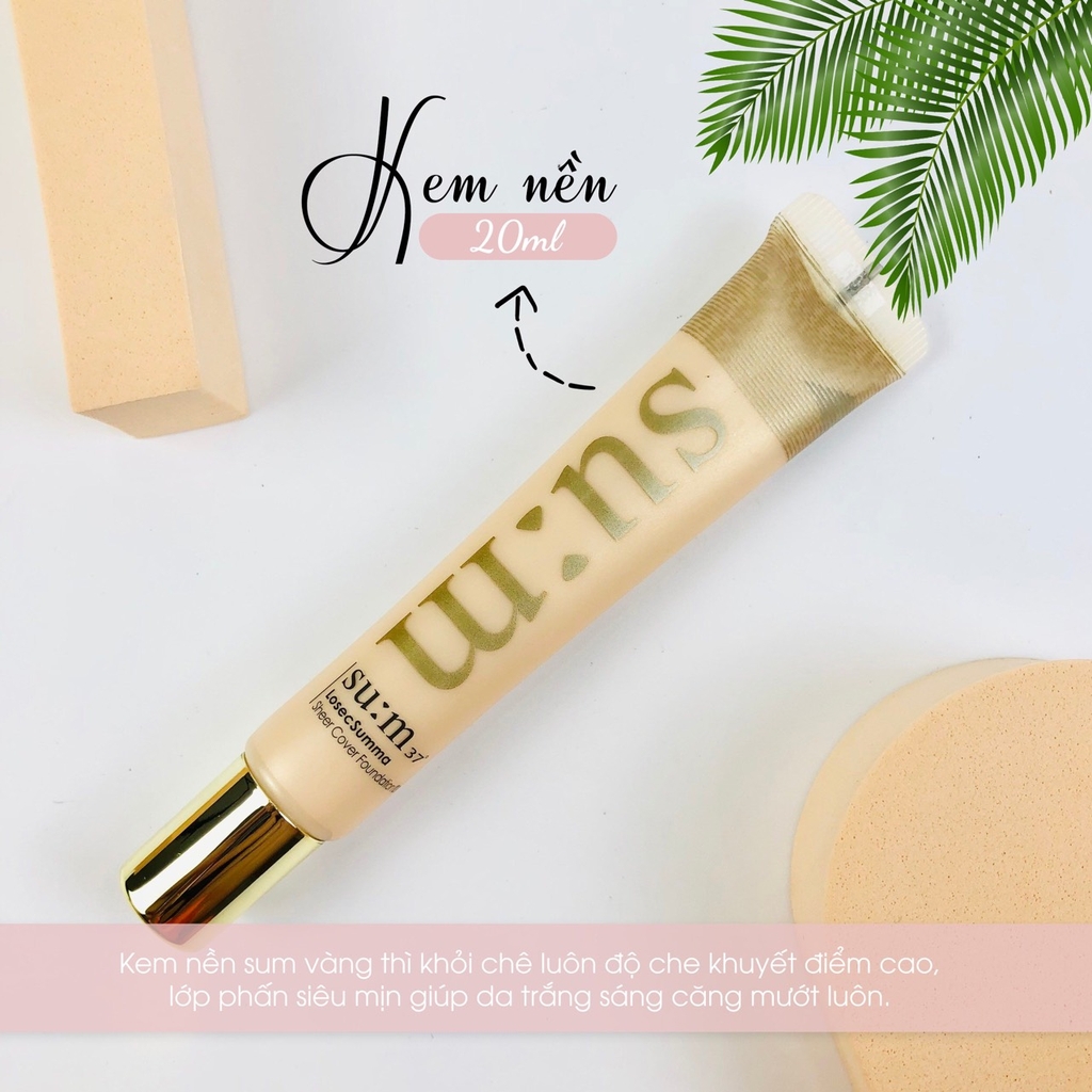 Bộ Kem Lót Và Kem Nền Su:m37 LosecSumma Make Up Special Set-hàn