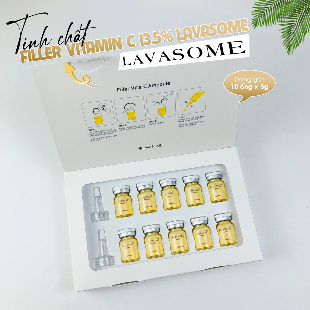 Tinh chất Filler Vitamin C 13.5% LAVASOME  10 ống x 5g  Hàn Quốc