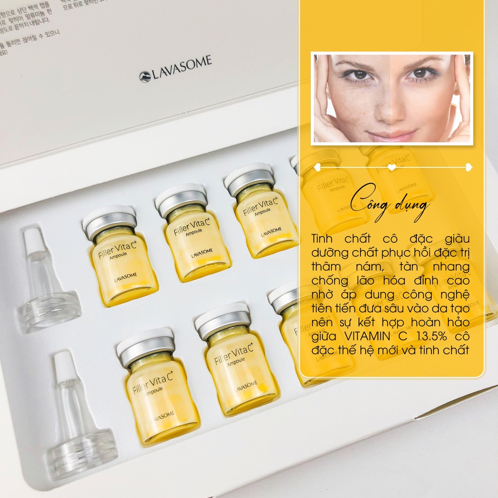 Tinh chất Filler Vitamin C 13.5% LAVASOME  10 ống x 5g  Hàn Quốc