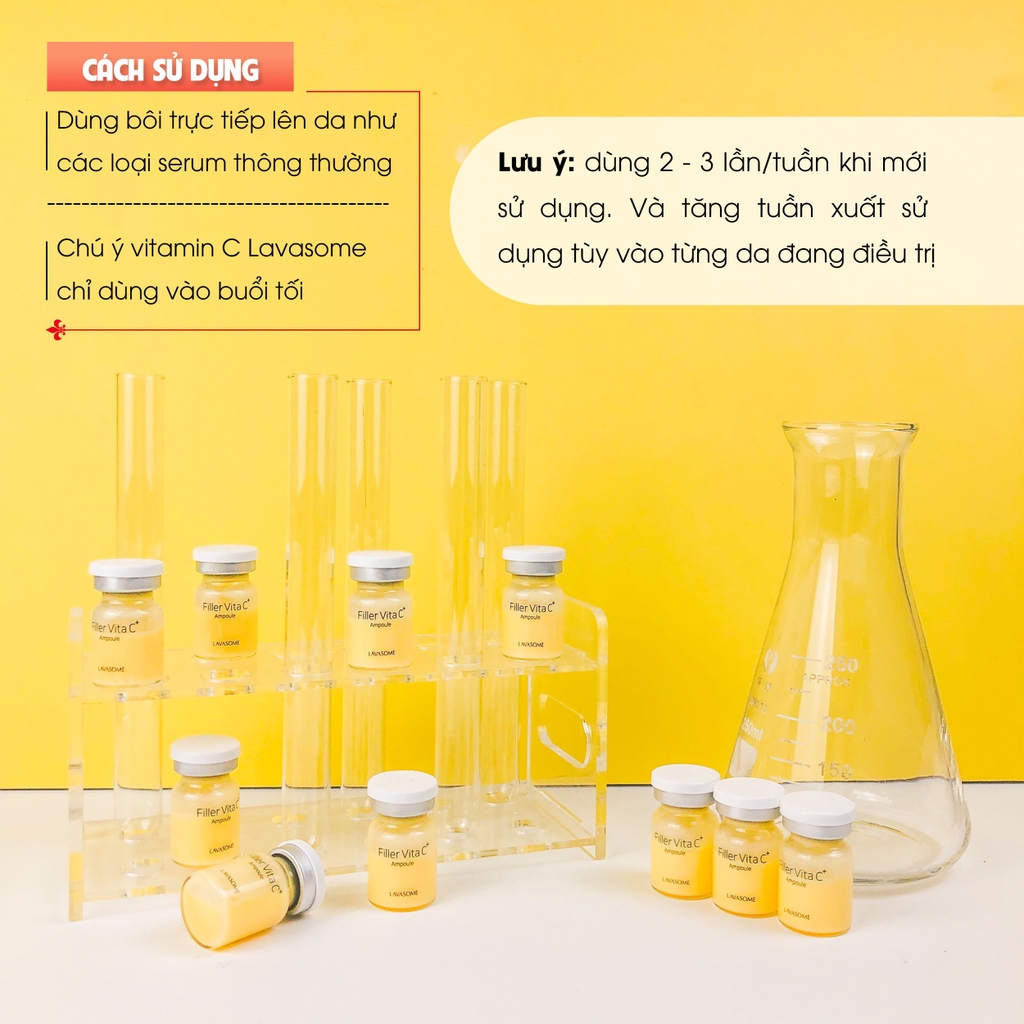 Tinh chất Filler Vitamin C 13.5% LAVASOME  10 ống x 5g  Hàn Quốc