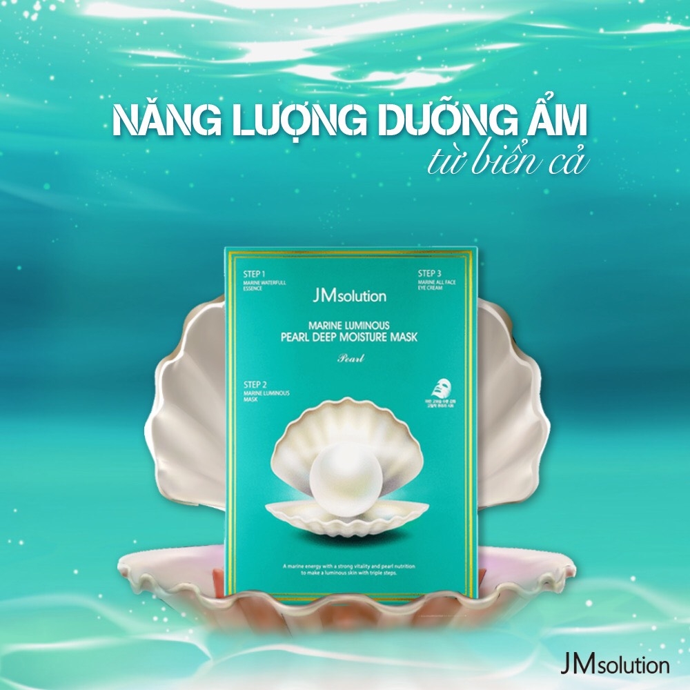 MẶT NẠ DƯỠNG TRẮNG DA NGỌC TRAI JM SOLUTION -HÀN