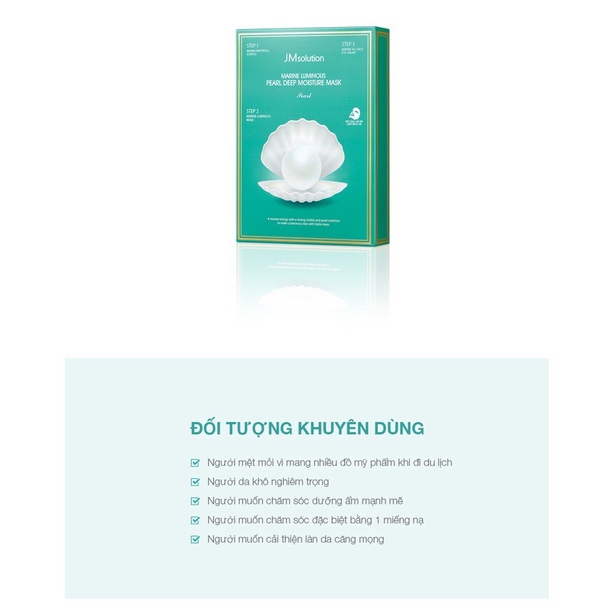 MẶT NẠ DƯỠNG TRẮNG DA NGỌC TRAI JM SOLUTION -HÀN