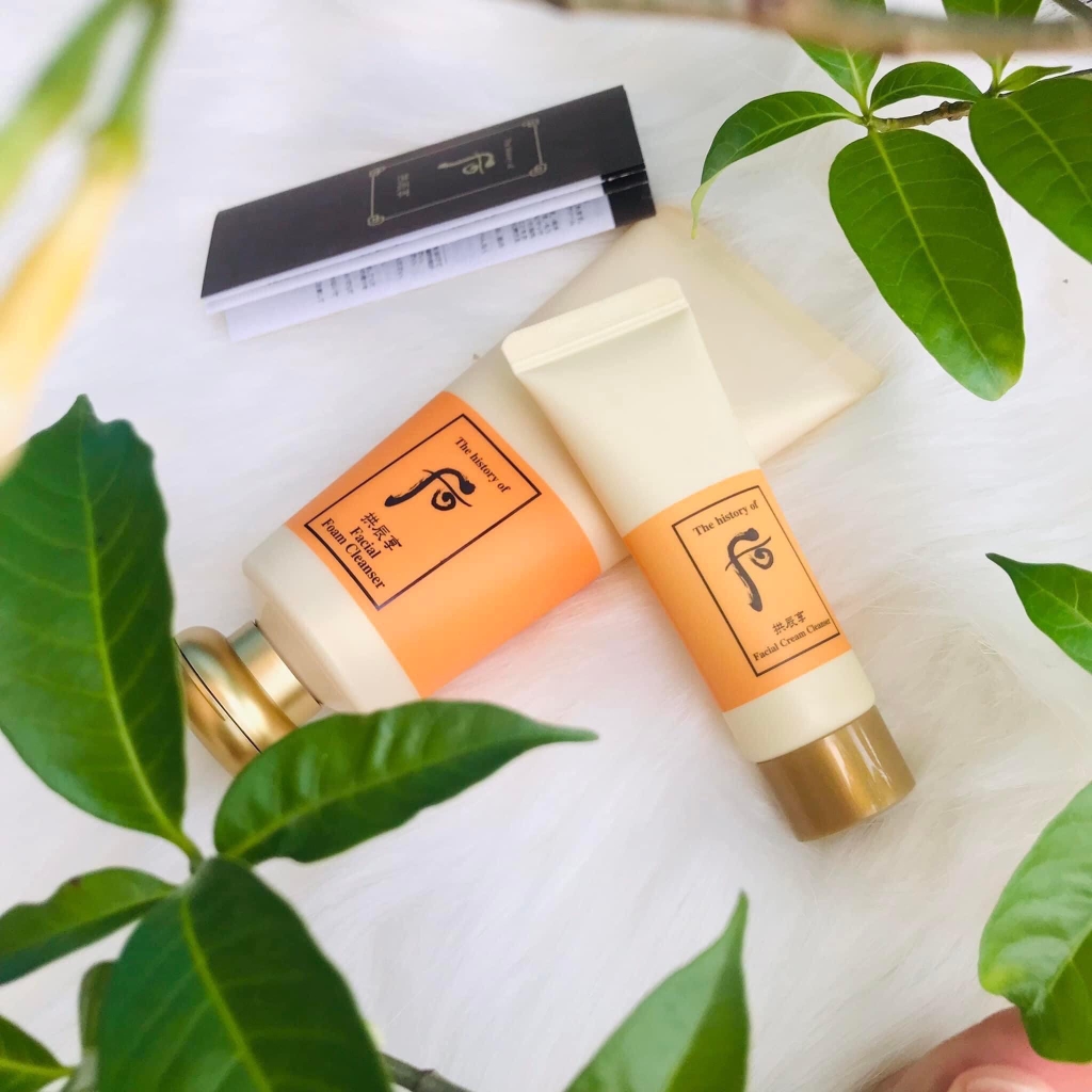 SET SỮA RỬA MẶT WHOO VÀNG-hàn