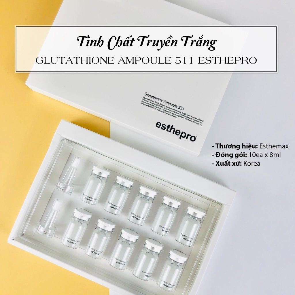 Serum Trắng Da Tế Bào Gốc Esthemax Professional Glutathione Ampoule 551 -17%-hàn