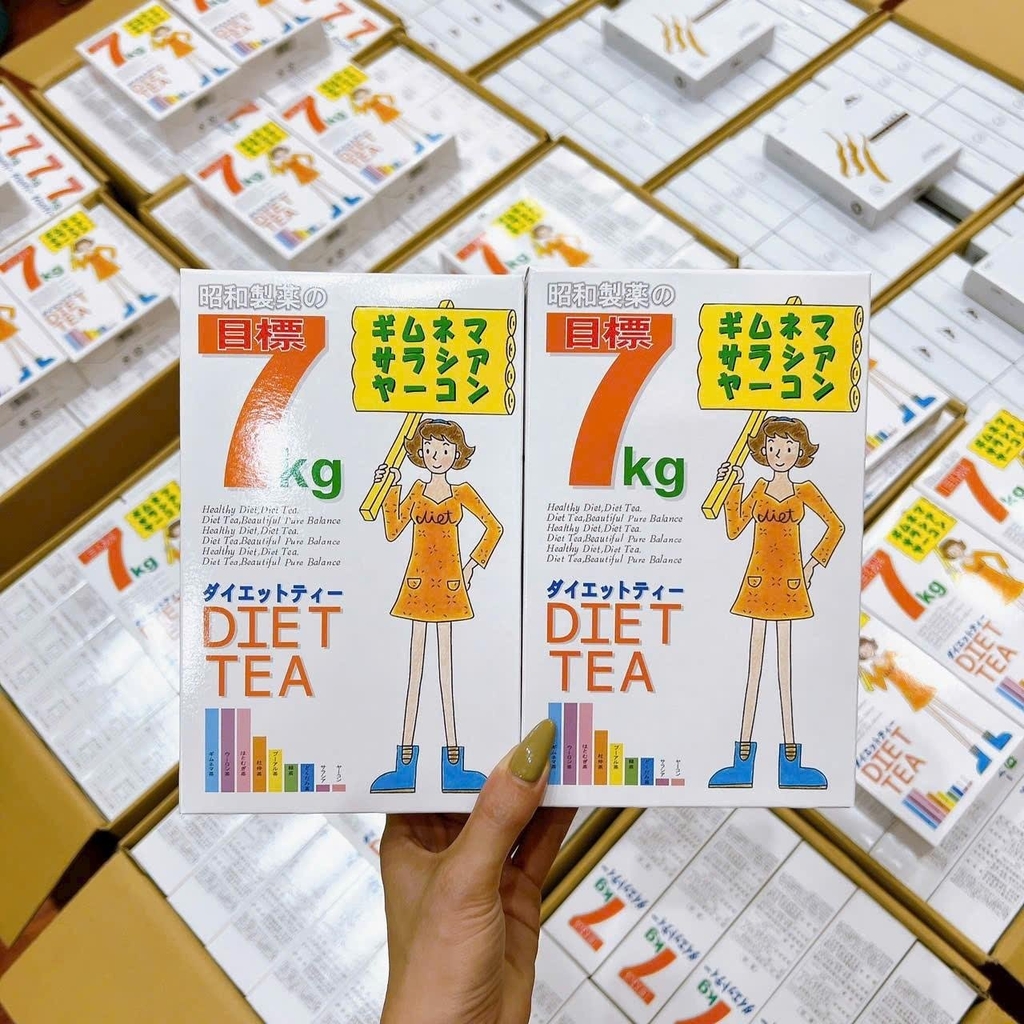 Trà Diet Tea 7kg Giảm Cân Giảm Mỡ Bụng Nhật Bản Hộp 30 Gói