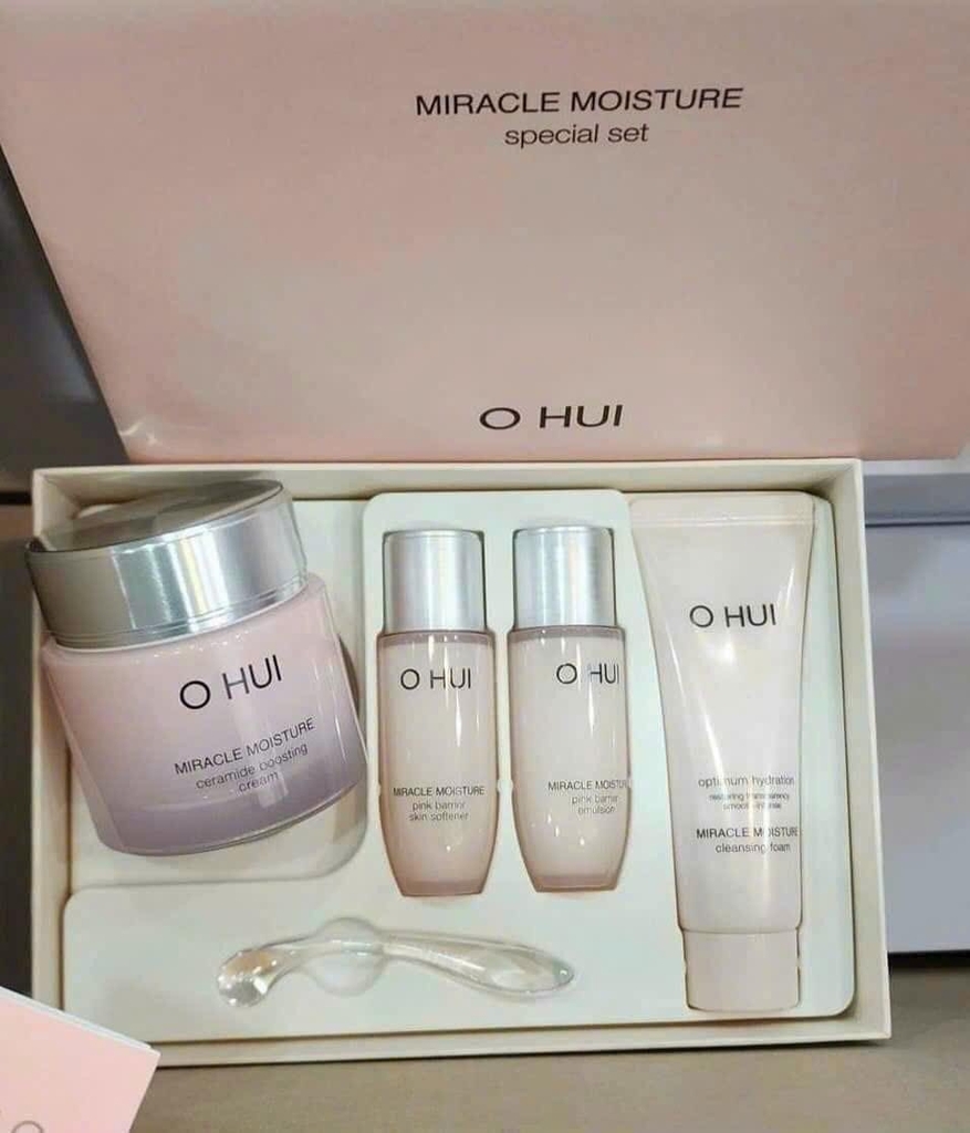 SET KEM DƯỠNG OHUI MIRACLE TRẮNG HỒNG DA-hàn