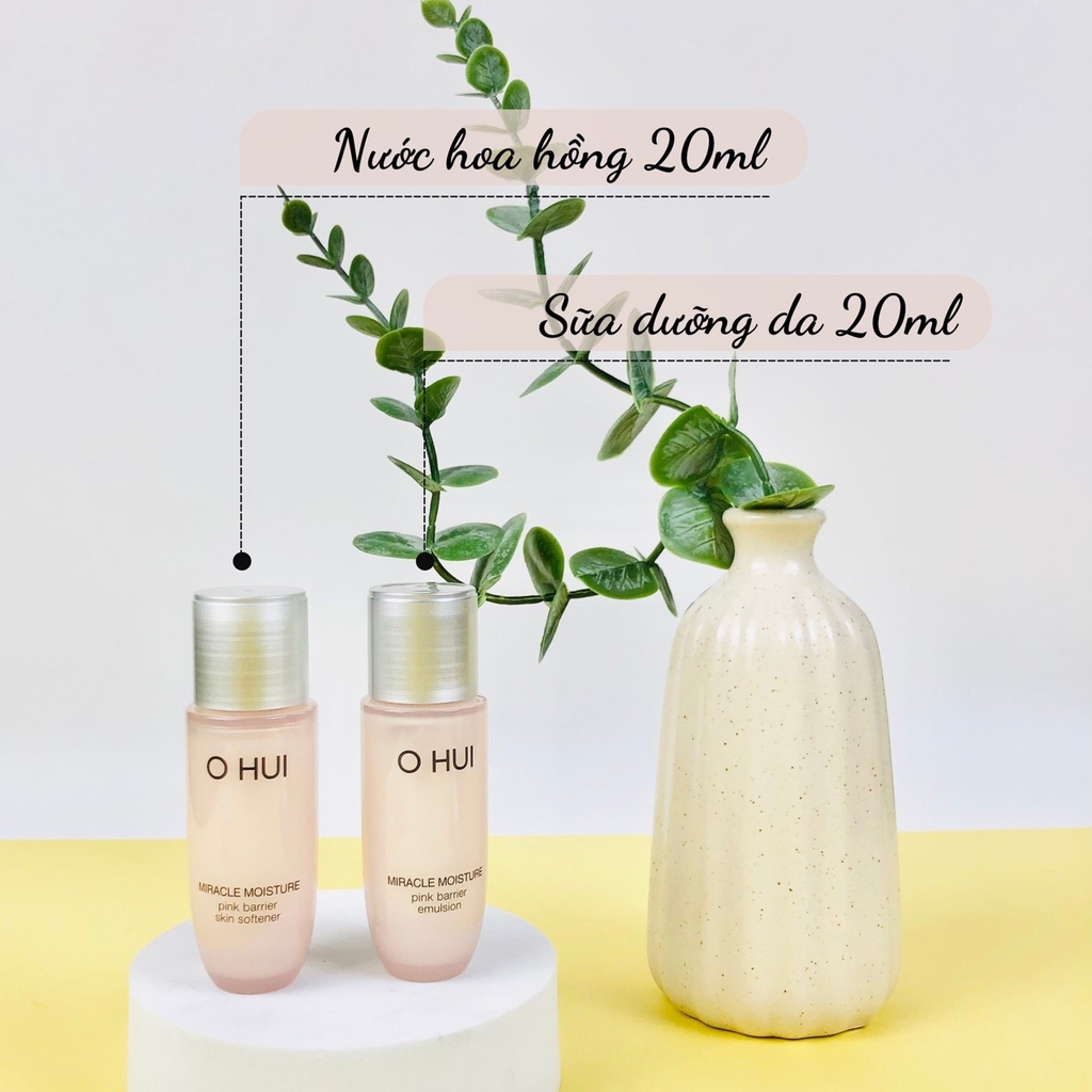 SET KEM DƯỠNG OHUI MIRACLE TRẮNG HỒNG DA-hàn