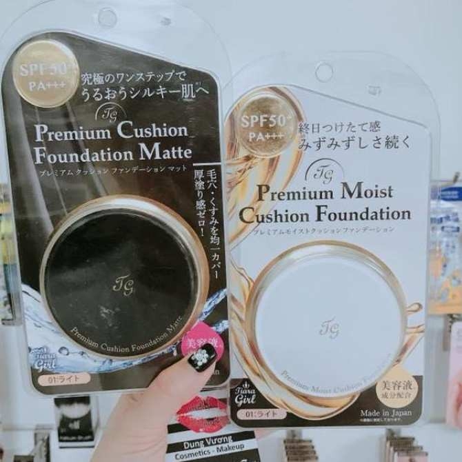 Phấn Nước Tiara Girl Premium Cushion SPF 50+ nhật bản