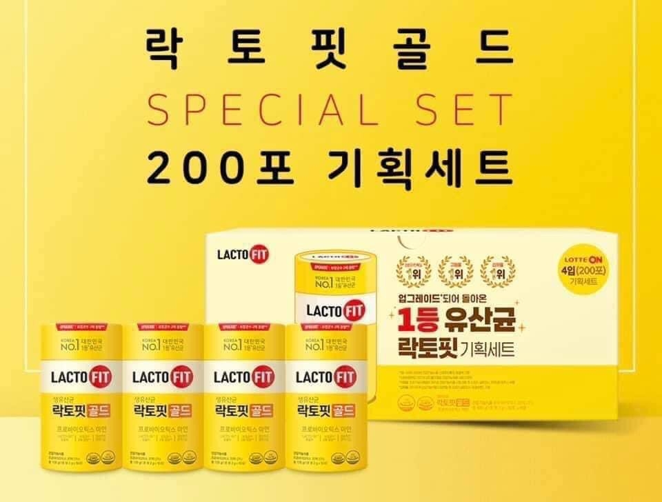 Men vi sinh Hàn Quốc dành cho gia đình LACTO-FIT GOLD