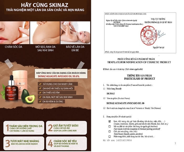 TINH CHẤT BƠ 99,6% DƯỠNG DA CAO CẤP AGUACATE SKINAZ - “NỮ HOÀNG DƯỠNG DA TẠI HÀN QUỐC”