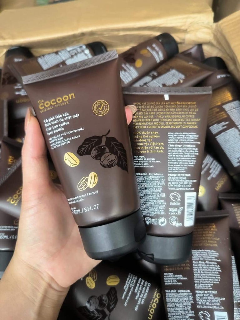 Tẩy Da Chết Toàn Thân Cocoon Cà Phê Đắk Lắk 200ml Dak Lak Coffee Body Polish