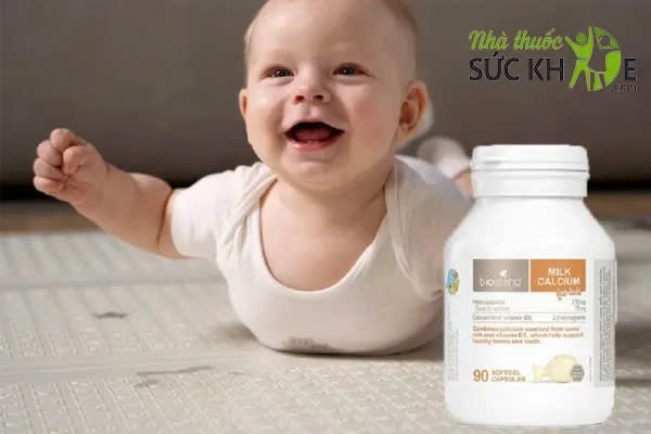 Canxi Milk calcium Bio Island Úc - sữa bò non cho bé, 90 viên