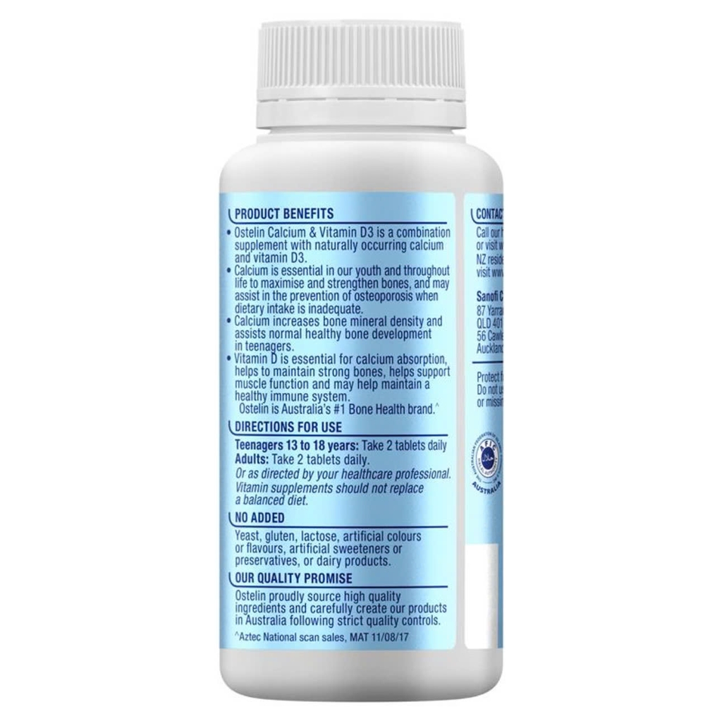 Ostelin D & Calium cho bà bầu-Úc-130 viên