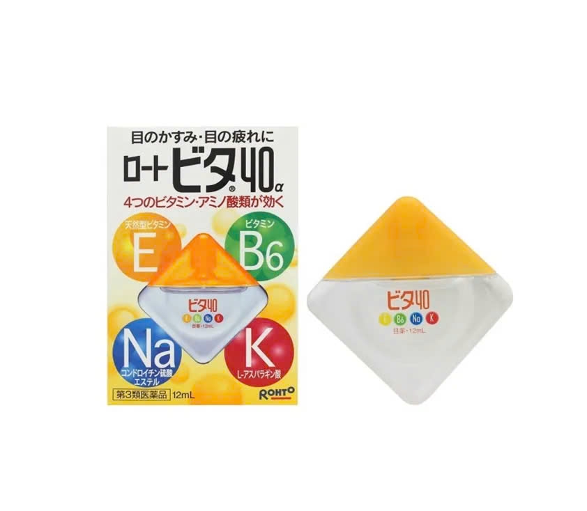 Thuốc nhỏ mắc  COOL 40 Rohto- NHẬT BẢN  -MÀU VÀNG -MÀU XANH