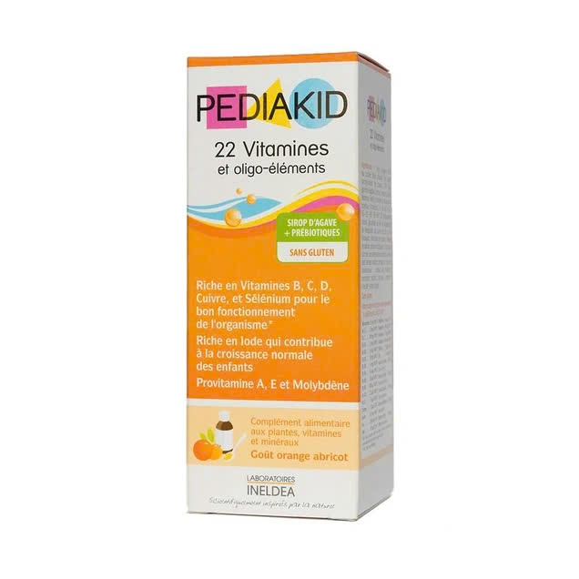 Siro Pediakid 22vitamin và kháng chất -125ml-Pháp (chai)