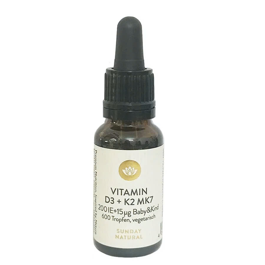 Vitamin D3 + K2 MK 7 SUN DAY NATURAL ĐỨC (0-4Y+)DA)