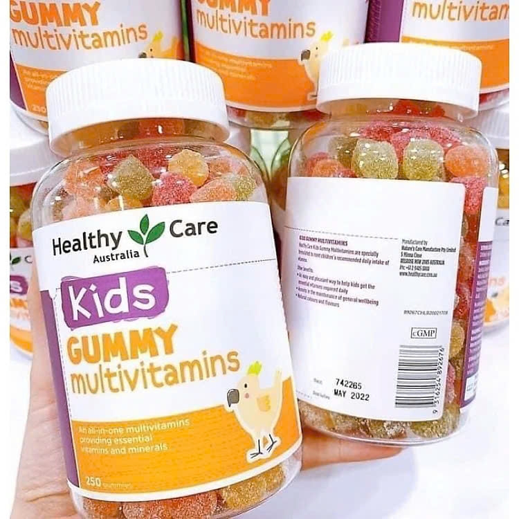 kẹo dẻo bổ sung vitamin tổng hợp Multvimins-Healthycare 250 viên Úc