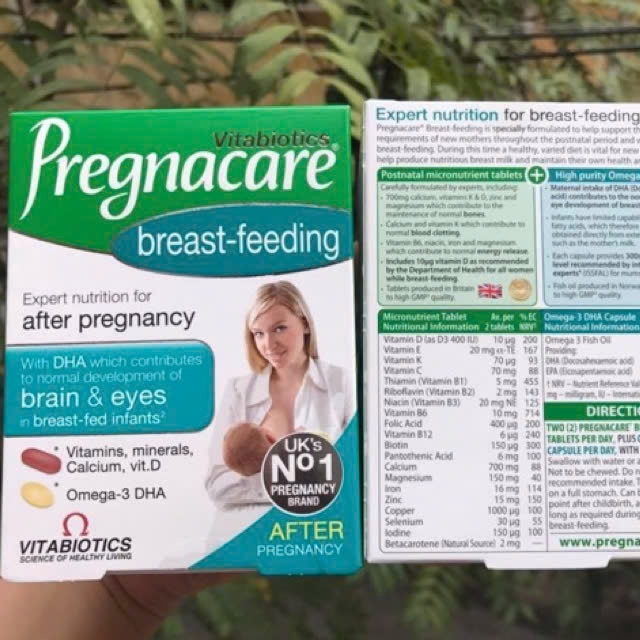 Vitamin tổng hơp  cho bà mẹ cho con bú PREGNACAR