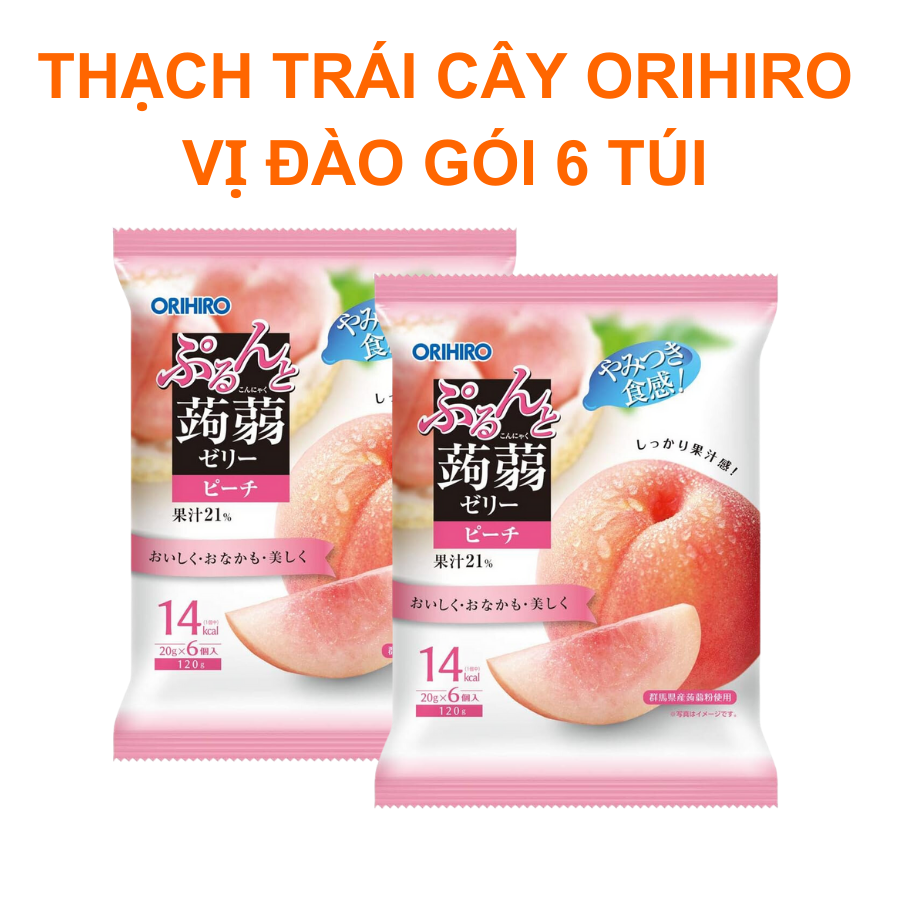 Thạch trái cây Orihiro vị đào