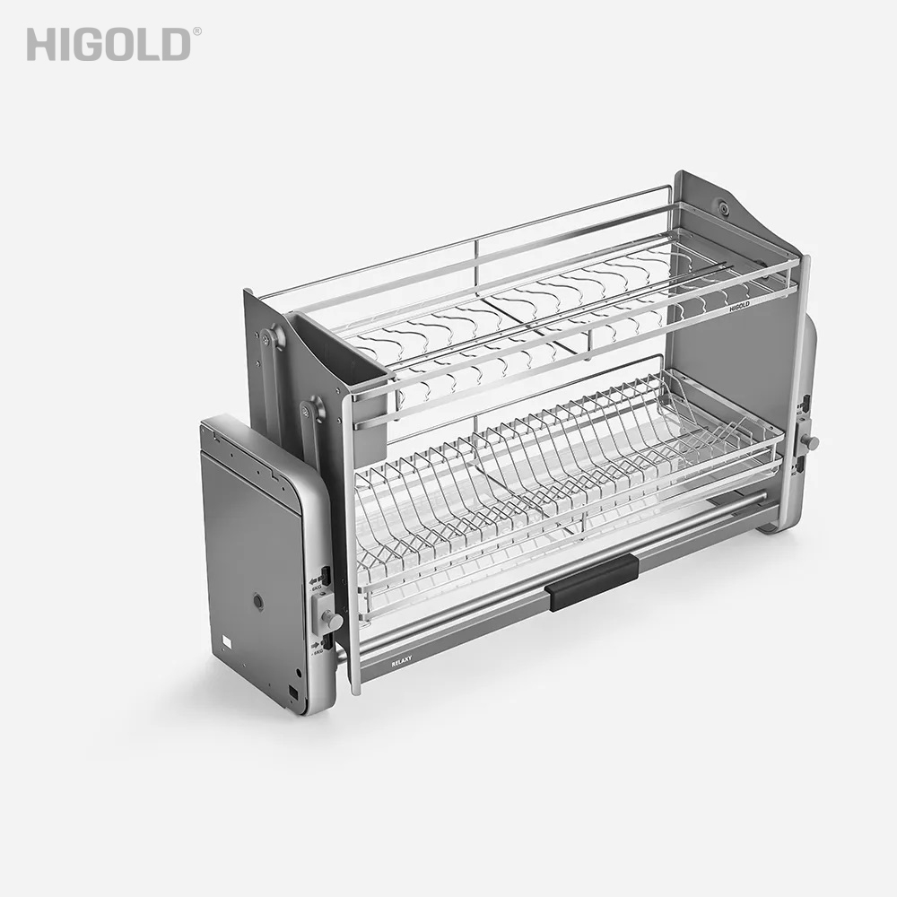 GIÁ BÁT ĐĨA NÂNG HẠ GỒM HỘP ĐỰNG DAO KÉO HIGOLD 401334