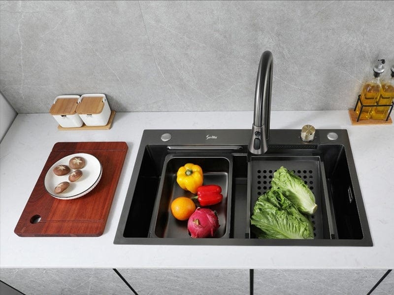 Bộ Chậu Rửa Bát + Vòi Hand Made Sevilla SV-COMBO 7846N1 chính hãng