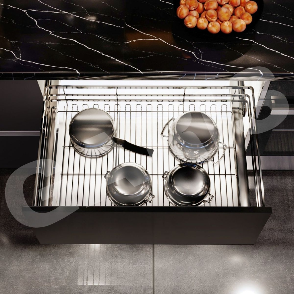 Giá xoong nồi Garis GP02.60E – minh họa chi tiết dòng GP02E
