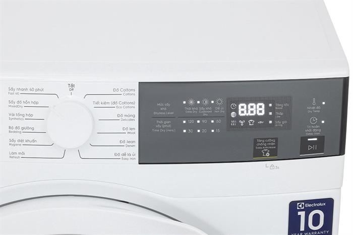 Máy sấy quần áo Electrolux 9 kg EDV904H3WC (Sấy thông hơi)