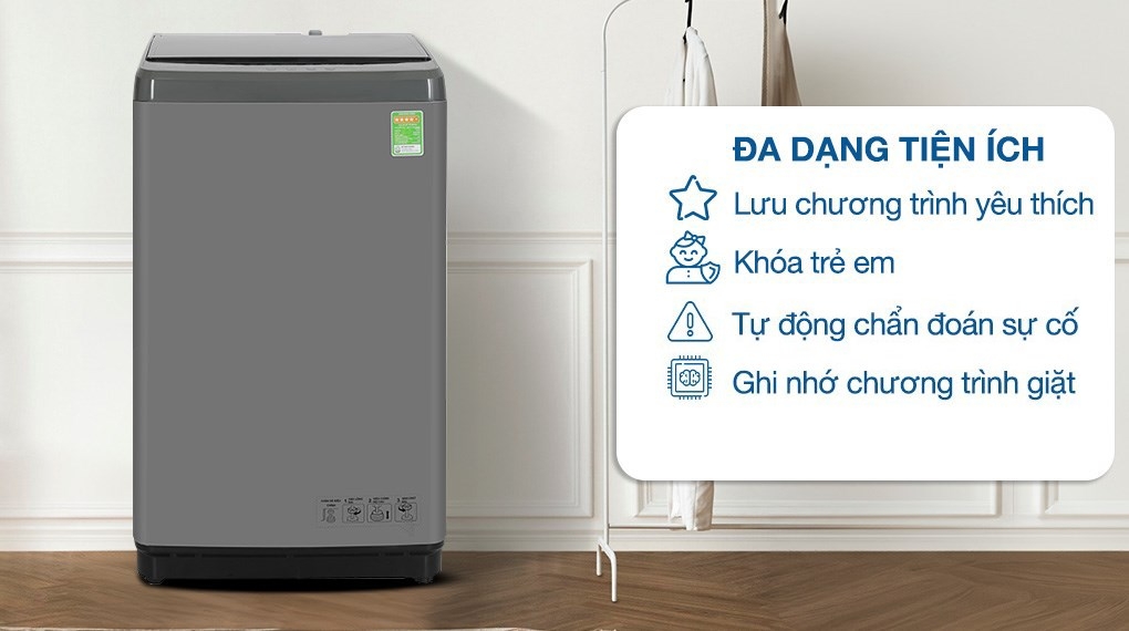 Máy giặt Hisense inverter 8Kg WTZQ8012UT