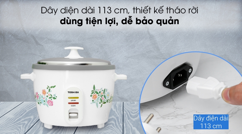 Nồi cơm nắp rời Toshiba RC-18MH1PV(F) (1.8 lít)