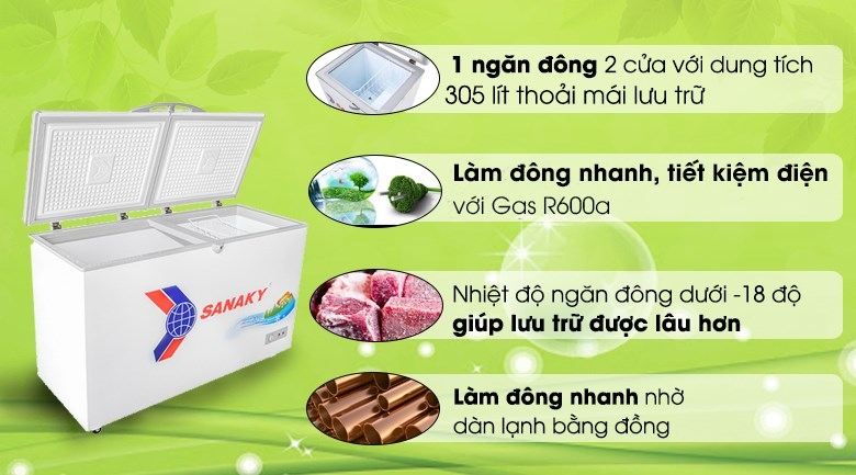 Tủ đông Sanaky 400/305 lít VH-4099A1