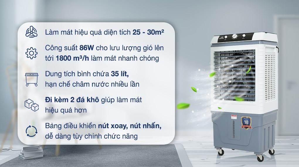 Quạt Hơi Nước Hòa Phát HPCF1-022