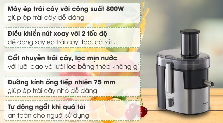 Máy ép trái cây Panasonic MJ-DJ01SRA