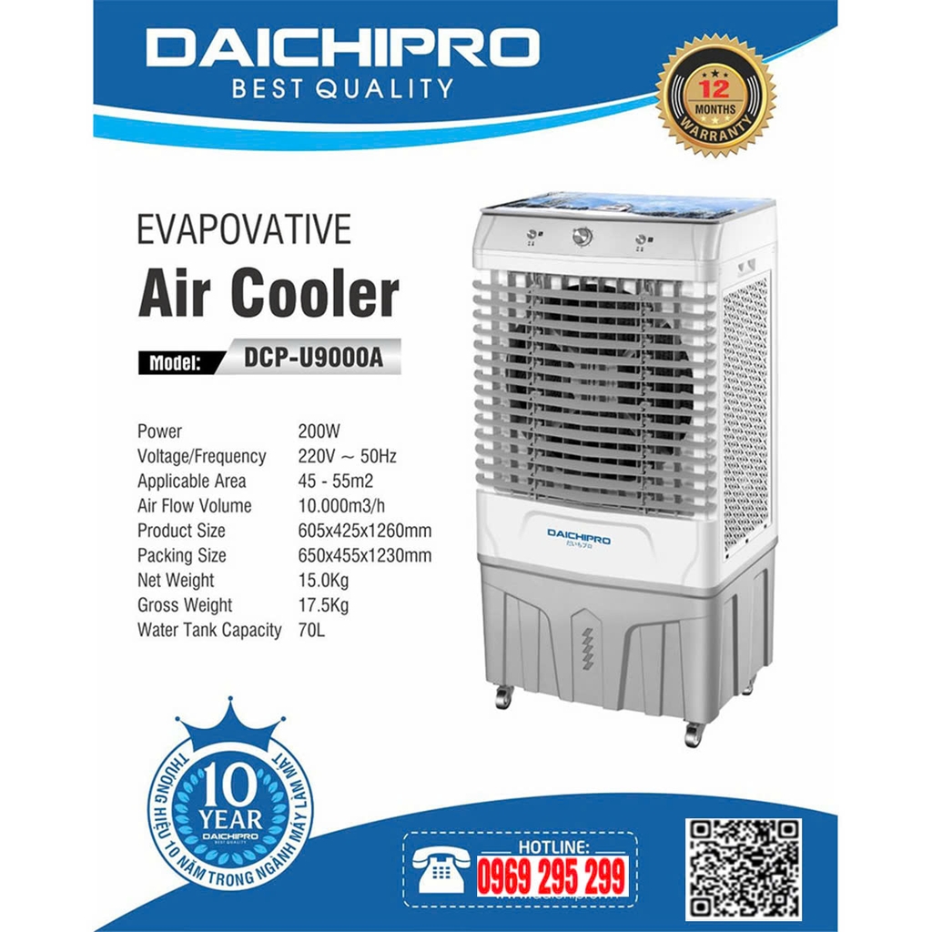Quạt hơi nước DAICHIPRO DCP-U9000A