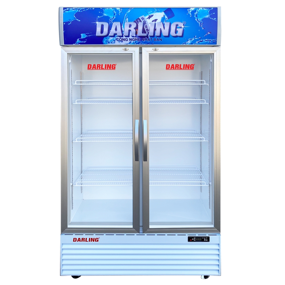 TỦ MÁT 2 CÁNH DARLING ĐÈN LED 630L DL-7000A2