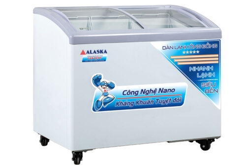 Tủ đông kính cong Alaska 210 lít KC-210C