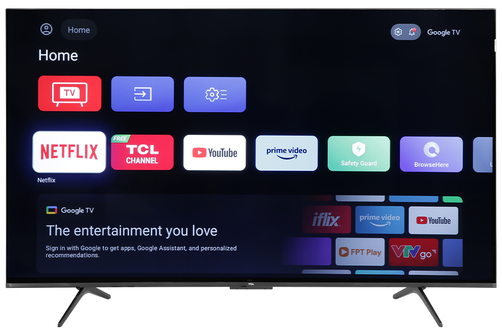 Google Tivi Qled TCL 4K 55 inch 55C69B Mới 2024