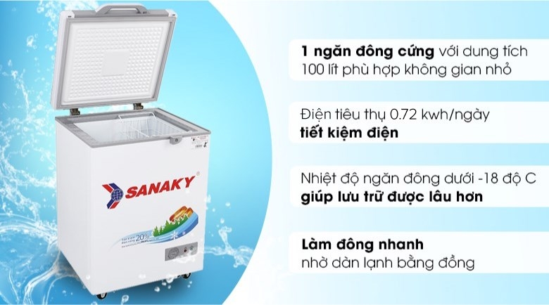 Tủ đông Sanaky VH-1599HYK (100 lít)