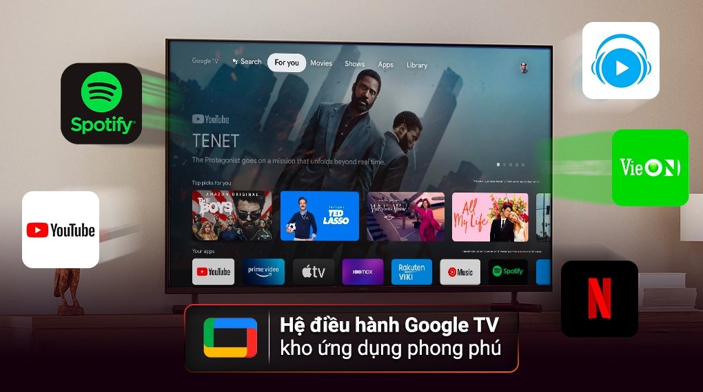 Google Tivi Sony 4K 65 inch KD-65X80L VN3