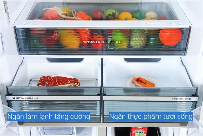 Tủ lạnh Sharp Inverter 525 lít SJ-FX610V-SL