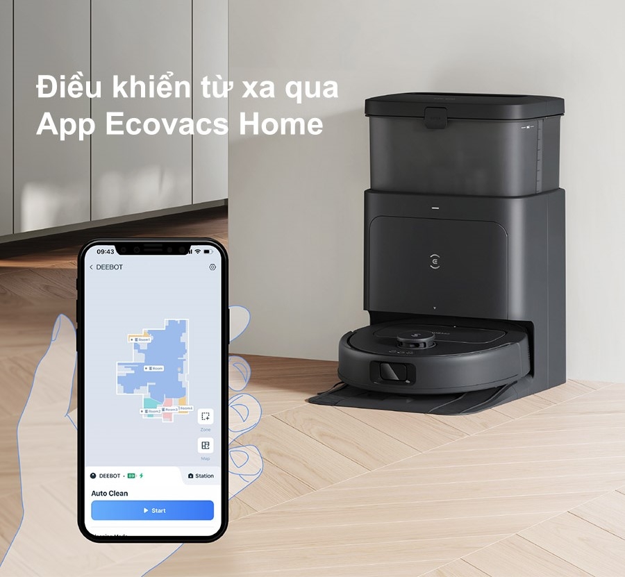 Robot hút bụi lau nhà Ecovacs N30 Pro Omni