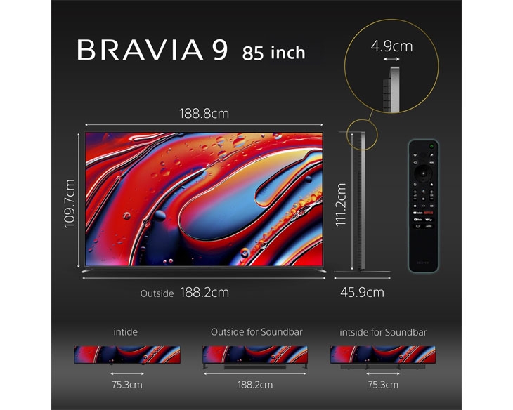 Google Tivi Mini LED Sony 4K 85 inch K-85XR90